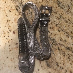 Men’s Italian belt, Metal studs; great condition